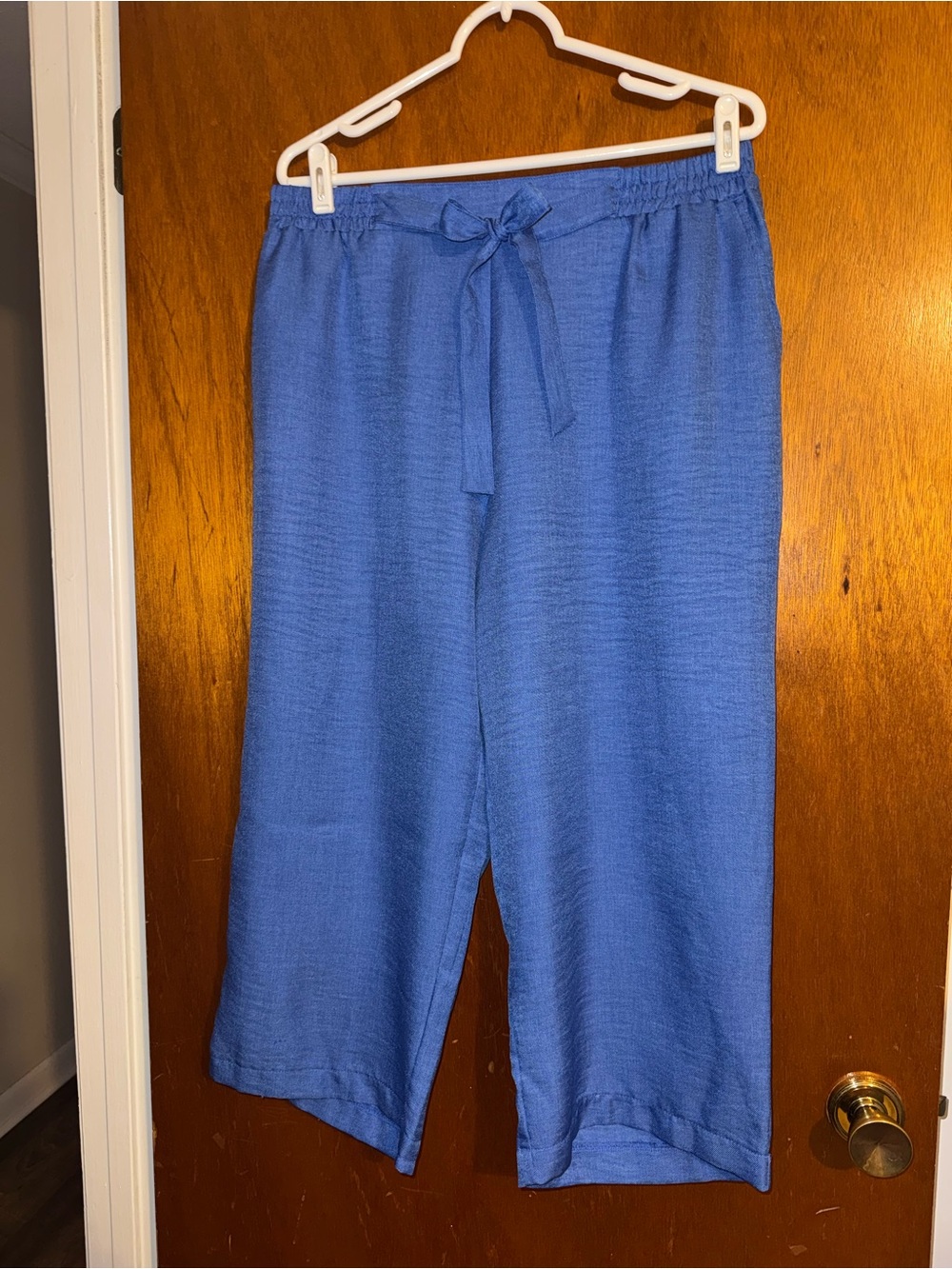 Southern Lady Blue Women’s Drawstring Relaxed capri